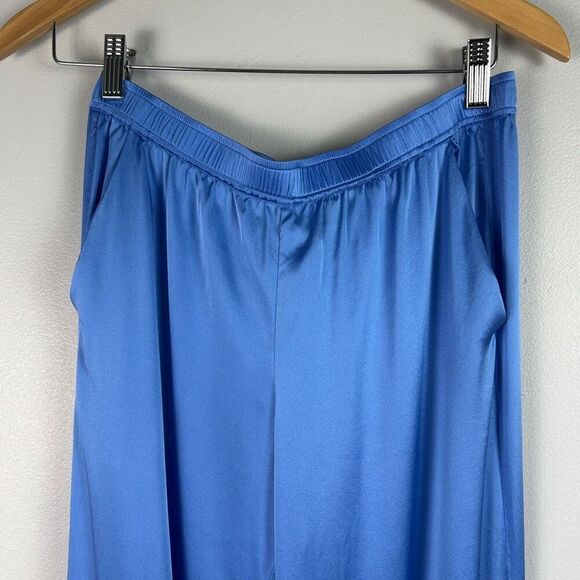 SER.O.YA ELLISON SILK TOP & MATCHING BLUE SILK PANTS SET - Picture 9 of 16
